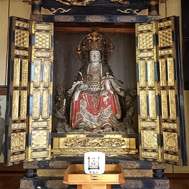 七面大明神像